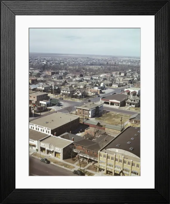 Framed Print : Amarillo, Texas, general view, Santa Fe R. R. trip, 1943. Creator: Jack Delano