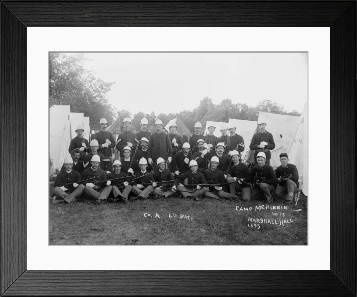 Framed Print : Co. A. 6th Batl. 1893. Creator: Unknown Framed Print : Co. A. 6th Batl. 1893. Creator: Unknown