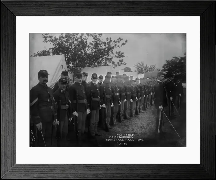 Framed Print : Co. A. 3rd Batl. 1893. Creator: Unknown Framed Print : Co. A. 3rd Batl. 1893. Creator: Unknown