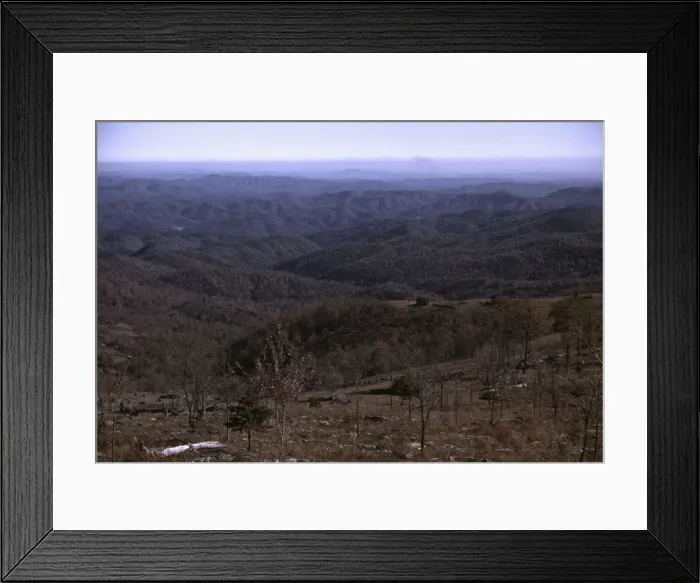 Framed Print : View from the Skyline Drive, Virginia. ca. 1940. Creator: Jack Delano