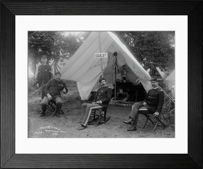 Framed Print : Co. B. 3rd Batl, 1893. Creator: Unknown Framed Print : Co. B. 3rd Batl, 1893. Creator: Unknown