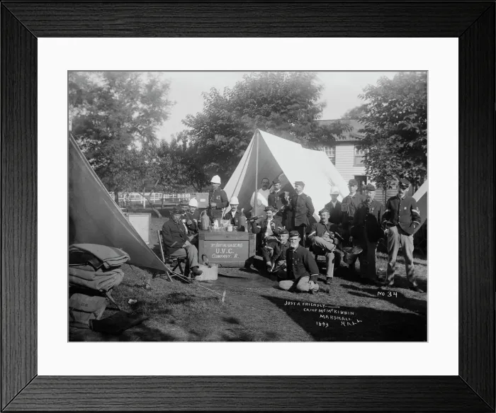 Framed Print : Just a friendly____, 1893. Creator: Unknown Framed Print : Just a friendly____, 1893. Creator: Unknown