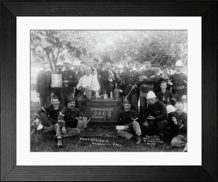 Framed Print : Shall Old Acquaintance be Forgotten, 1893. Creator: Unknown Framed Print : Shall Old Acquaintance be Forgotten, 1893. Creator: Unknown
