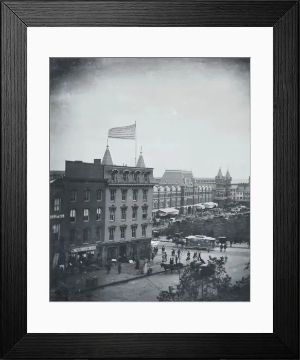 Framed Print : From Bradys Studio, Pennsylvania Ave. & 7th St... Washington, D.C. c.1880-1883. Creator: Unknown Framed Print : From Bradys Studio, Pennsylvania Ave. & 7th St... Washington, D.C. c.1880-1883. Creator: Unknown