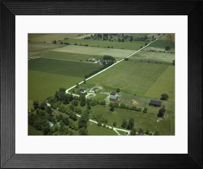 Framed Print : Mountain farm along Skyline Drive, Va. ca. 1940. Creator: Jack Delano Framed Print : Mountain farm along Skyline Drive, Va. ca. 1940. Creator: Jack Delano