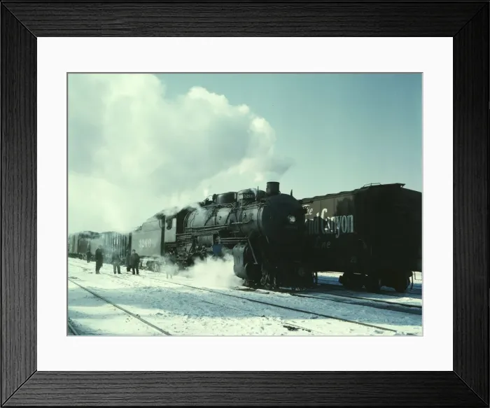 Framed Print : Santa Fe R. R. freight train about to leave for the West Coast from Corwith yard, Chicago, Ill. 1943 Creator: Jack Delano Framed Print : Santa Fe R. R. freight train about to leave for the West Coast from Corwith yard, Chicago, Ill. 1943 Creator: Jack Delano
