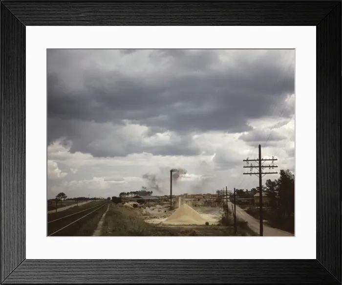 Framed Print : The Greensboro Lumber Co. Greensboro, Ga. 1941. Creator: Jack Delano Framed Print : The Greensboro Lumber Co. Greensboro, Ga. 1941. Creator: Jack Delano