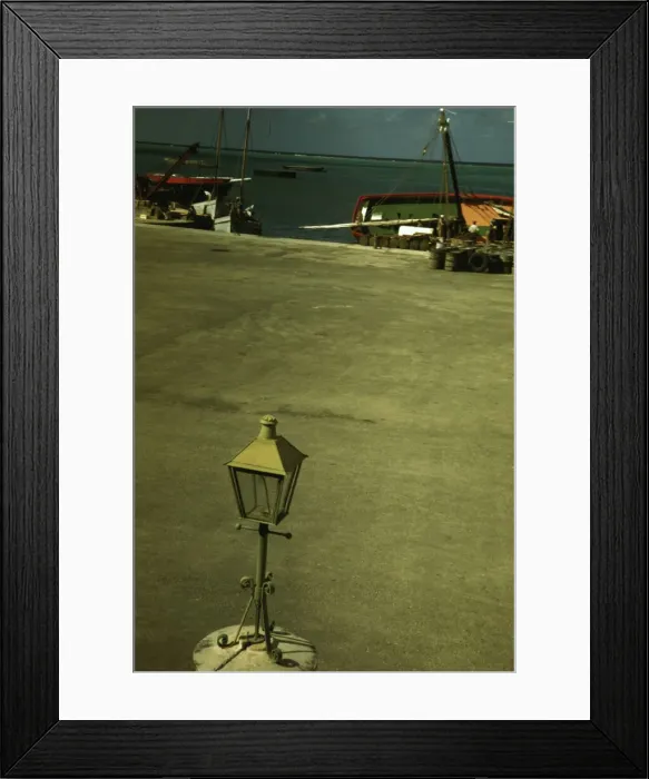 Framed Print : Along the waterfront, Christiansted, Saint Croix, Virgin Islands, 1941. Creator: Jack Delano Framed Print : Along the waterfront, Christiansted, Saint Croix, Virgin Islands, 1941. Creator: Jack Delano