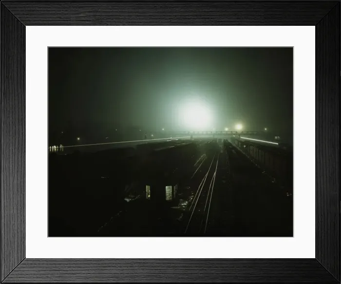 Framed Print : Santa Fe R. R. yards, Argentine, Kansas. 1943. Creator: Jack Delano Framed Print : Santa Fe R. R. yards, Argentine, Kansas. 1943. Creator: Jack Delano