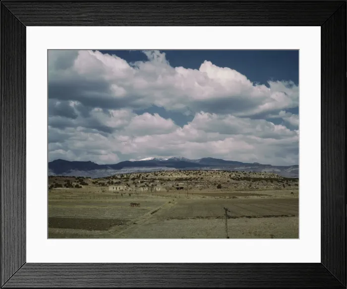 Framed Print : Indian houses and farms on the Laguna Indian reservation, Laguna New Mexico, 1943. Creator: Jack Delano Framed Print : Indian houses and farms on the Laguna Indian reservation, Laguna New Mexico, 1943. Creator: Jack Delano