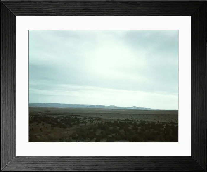 Framed Print : Santa Fe R. R. freight train rounding a curve between Ash Fork and Gleed, Arizona, 1943. Creator: Jack Delano Framed Print : Santa Fe R. R. freight train rounding a curve between Ash Fork and Gleed, Arizona, 1943. Creator: Jack Delano