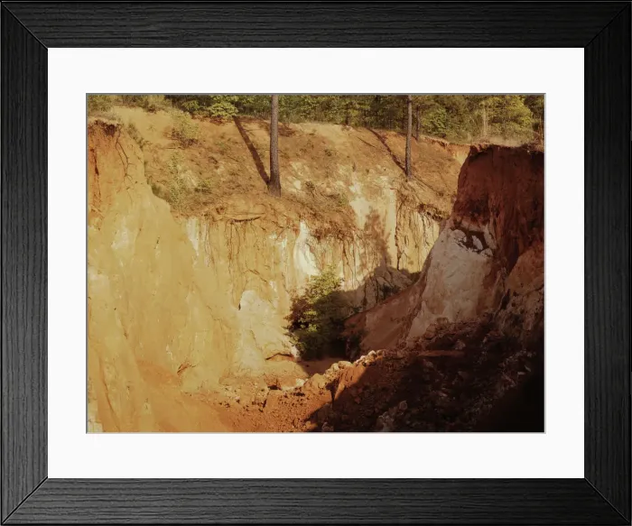 Framed Print : Greene Co. Ga. eroded farm land, 1941. Creator: Jack Delano Framed Print : Greene Co. Ga. eroded farm land, 1941. Creator: Jack Delano