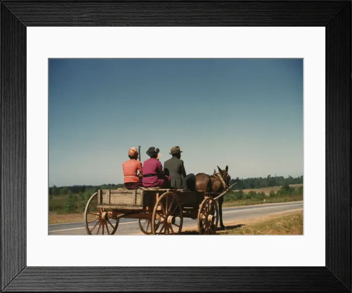 Framed Print : Going to town on Saturday afternoon, Greene Co. Ga. 1941. Creator: Jack Delano Framed Print : Going to town on Saturday afternoon, Greene Co. Ga. 1941. Creator: Jack Delano
