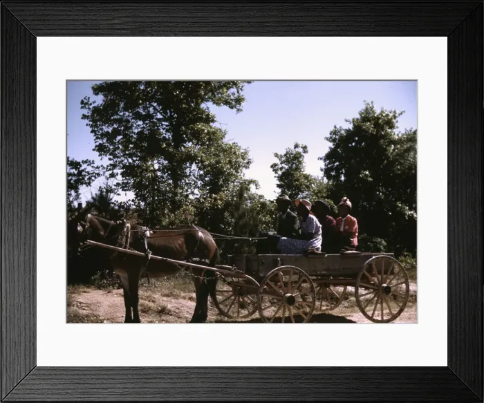 Framed Print : Going to town on Saturday afternoon, Greene County, Georgia, 1941. Creator: Jack Delano Framed Print : Going to town on Saturday afternoon, Greene County, Georgia, 1941. Creator: Jack Delano
