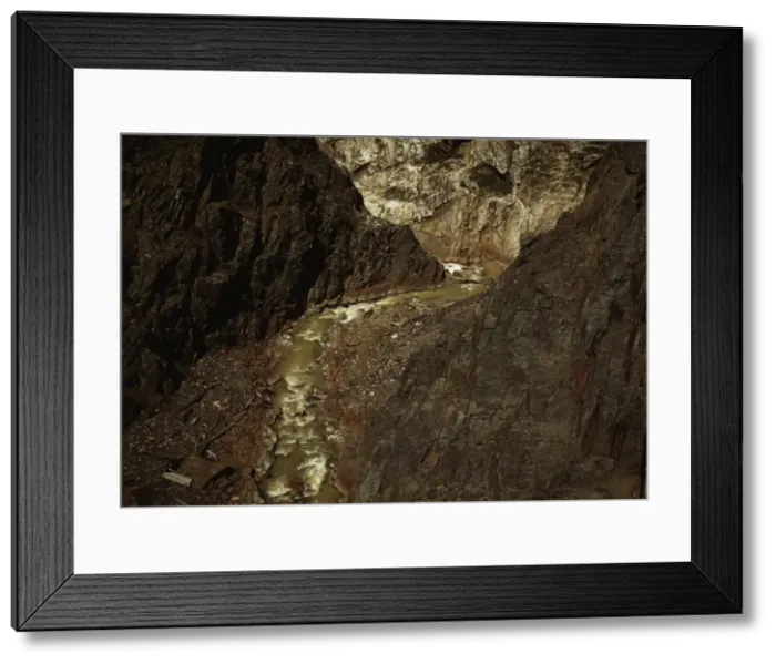 Framed Print : Rocks and stream along the Million Dollar Highway, Ouray County, Colorado, 1940. Creator: Russell Lee Framed Print : Rocks and stream along the Million Dollar Highway, Ouray County, Colorado, 1940. Creator: Russell Lee