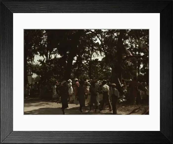 Framed Print : A Fourth of July celebration by a group of Negroes, St. Helena Island, S. C. 1939. Creator: Marion Post Wolcott Framed Print : A Fourth of July celebration by a group of Negroes, St. Helena Island, S. C. 1939. Creator: Marion Post Wolcott