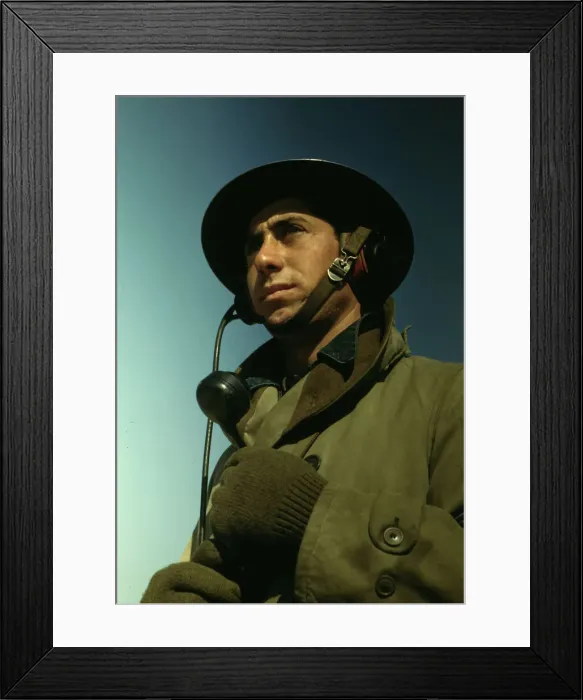 Framed Print : Man of the Fort Story, Va. coastal defense, 1942. Creator: Alfred T Palmer Framed Print : Man of the Fort Story, Va. coastal defense, 1942. Creator: Alfred T Palmer