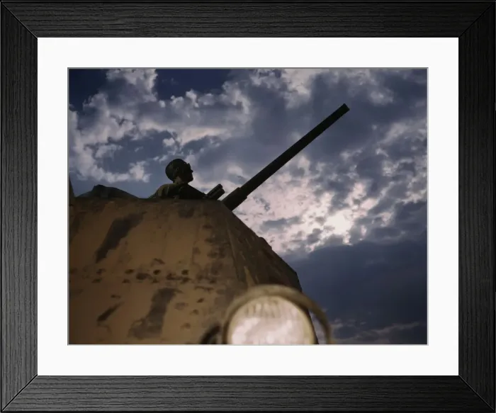 Framed Print : Tank commander, Ft. Knox, Ky. 1942. Creator: Alfred T Palmer Framed Print : Tank commander, Ft. Knox, Ky. 1942. Creator: Alfred T Palmer