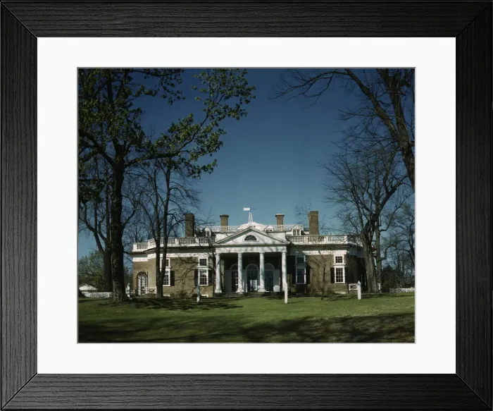 Framed Print : Monticello, home of Thomas Jefferson, Charlottesville, Va. 1943. Creator: John Collier Framed Print : Monticello, home of Thomas Jefferson, Charlottesville, Va. 1943. Creator: John Collier