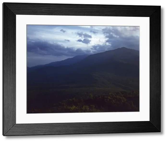 Framed Print : A view looking through the White Mountains from the... Pine Mountain, Gorham vicinity, N.H. 1943. Creator: John Collier Framed Print : A view looking through the White Mountains from the... Pine Mountain, Gorham vicinity, N.H. 1943. Creator: John Collier