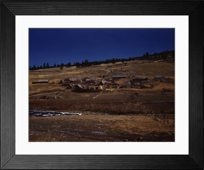 Framed Print : Romeroville, near Chacon, Mora Co. New Mexico, 1943. Creator: John Collier Framed Print : Romeroville, near Chacon, Mora Co. New Mexico, 1943. Creator: John Collier