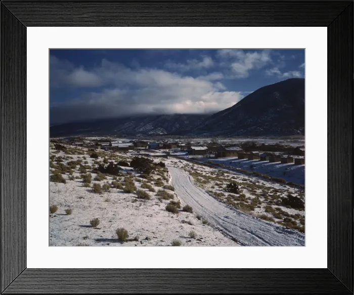 Framed Print : Questa, Taos County, New Mexico, 1943. Creator: John Collier Framed Print : Questa, Taos County, New Mexico, 1943. Creator: John Collier