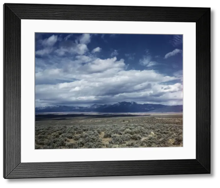 Framed Print : Mountains in northern New Mexico, ca. 1943. Creator: John Collier Framed Print : Mountains in northern New Mexico, ca. 1943. Creator: John Collier