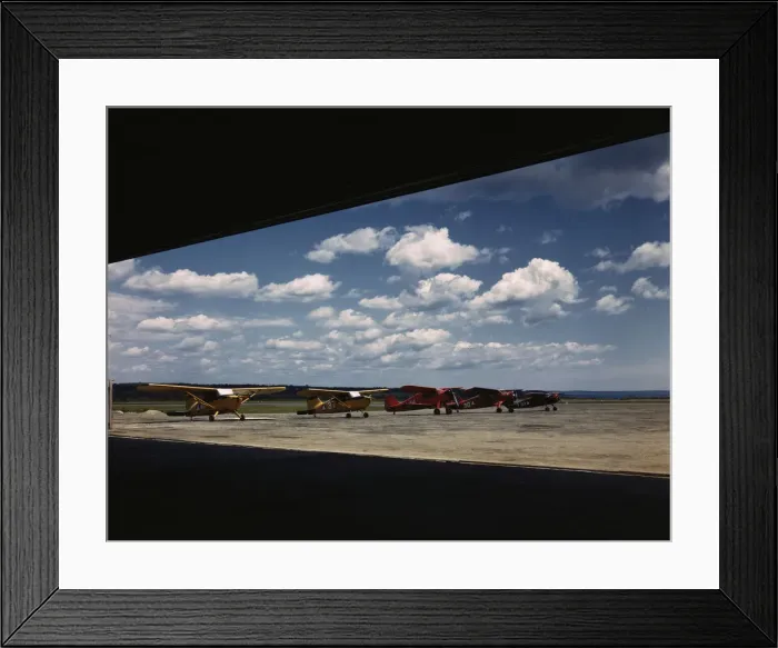 Framed Print : Civil Air Patrol Base, Bar Harbor, Maine, 1943. Creator: John Collier Framed Print : Civil Air Patrol Base, Bar Harbor, Maine, 1943. Creator: John Collier