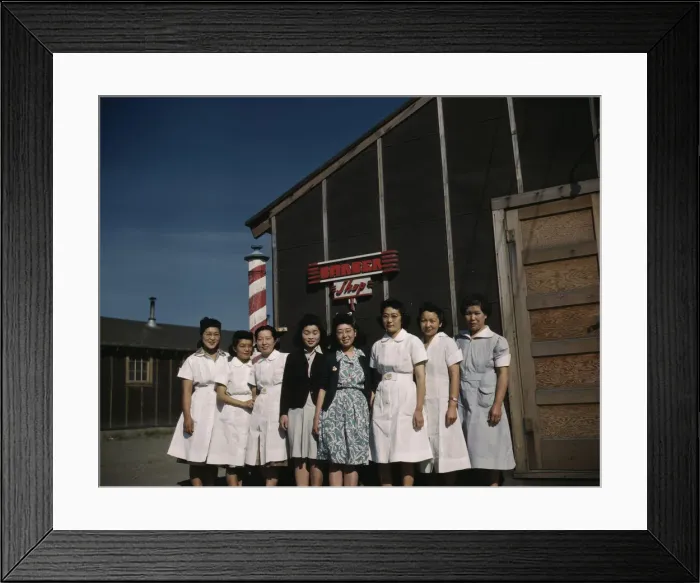 Framed Print : Japanese-American camp, war emergency evac... Tule Lake Relocation Center, Newell, CA, 1942 or 1943. Creator: Unknown Framed Print : Japanese-American camp, war emergency evac... Tule Lake Relocation Center, Newell, CA, 1942 or 1943. Creator: Unknown