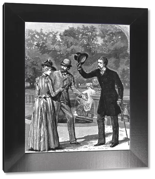 'Madame Leroux';By Francis Eleanor Trollope;He was accompanied by a tall spare man... 1890. Creator: Percy Macquoid