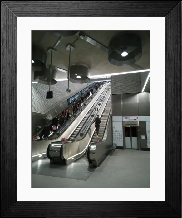 Framed Print : Elizabeth Line, Tottenham Ct Rd, London, UK, May 2022. Creator: Ethel Davies Framed Print : Elizabeth Line, Tottenham Ct Rd, London, UK, May 2022. Creator: Ethel Davies