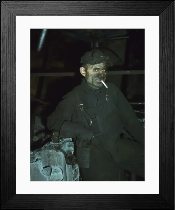 Framed Print : Melrose Park (near Chicago), Ill, C&NWRR, 1942. Creator: Jack Delano Framed Print : Melrose Park (near Chicago), Ill, C&NWRR, 1942. Creator: Jack Delano
