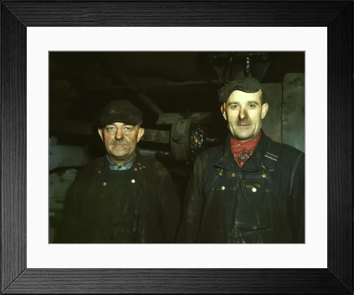 Framed Print : Workers at the roundhouse of the C & NW RR Proviso Yard, Chicago, Ill. 1942. Creator: Jack Delano Framed Print : Workers at the roundhouse of the C & NW RR Proviso Yard, Chicago, Ill. 1942. Creator: Jack Delano