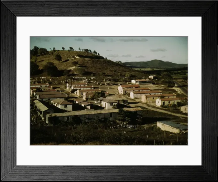 Framed Print : A land and utility municipal housing project, Ponce, Puerto Rico, 1941. Creator: Jack Delano Framed Print : A land and utility municipal housing project, Ponce, Puerto Rico, 1941. Creator: Jack Delano