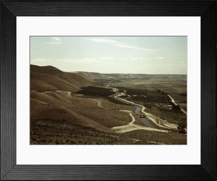 Framed Print : Cherry orchards and irrigation ditch, Emmett, Idaho, 1941. Creator: Russell Lee Framed Print : Cherry orchards and irrigation ditch, Emmett, Idaho, 1941. Creator: Russell Lee