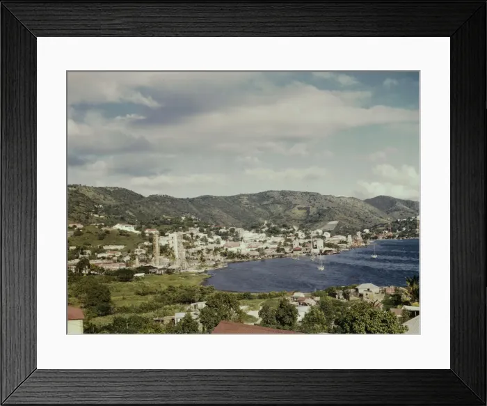 Framed Print : French village, a small settlement on St. Thomas Island, Virgin Islands, 1941. Creator: Jack Delano Framed Print : French village, a small settlement on St. Thomas Island, Virgin Islands, 1941. Creator: Jack Delano