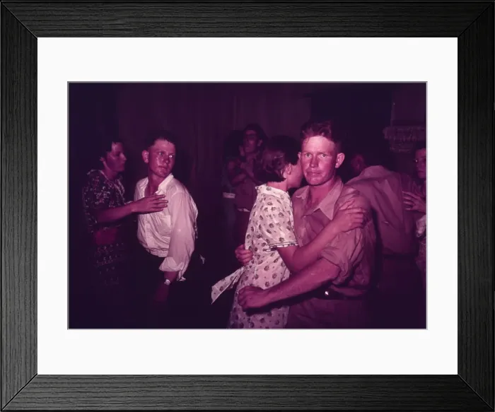 Framed Print : Couples at square dance, McIntosh County, Oklahoma, 1939 or 1940. Creator: Russell Lee Framed Print : Couples at square dance, McIntosh County, Oklahoma, 1939 or 1940. Creator: Russell Lee