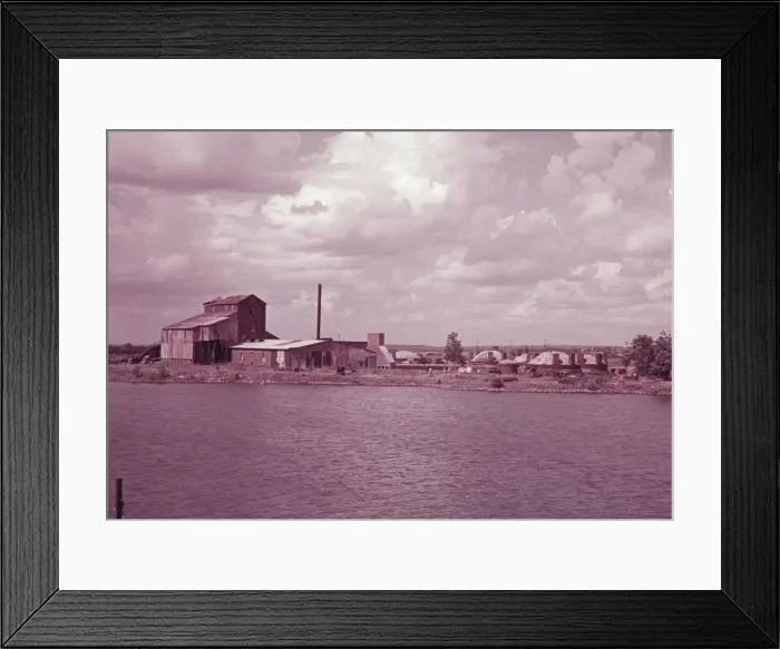 Framed Print : Abandoned brick plant near Muskogee, Oklahoma, 1939 or 1940. Creator: Russell Lee Framed Print : Abandoned brick plant near Muskogee, Oklahoma, 1939 or 1940. Creator: Russell Lee
