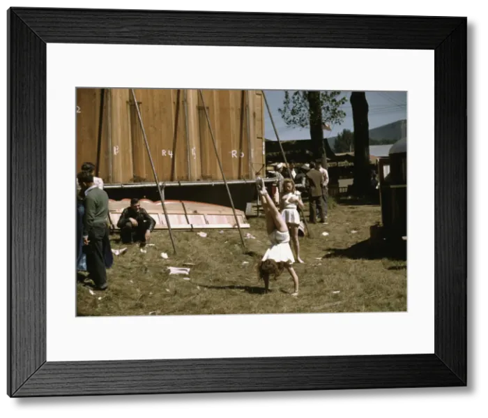 Framed Print : At the Vermont state fair, Rutland, backstage'at the girlie'show, 1941. Creator: Jack Delano Framed Print : At the Vermont state fair, Rutland, backstage'at the girlie'show, 1941. Creator: Jack Delano
