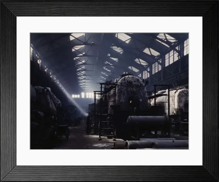 Framed Print : Santa Fe R. R. locomotive shops, Topeka, Kansas, 1943. Creator: Jack Delano Framed Print : Santa Fe R. R. locomotive shops, Topeka, Kansas, 1943. Creator: Jack Delano