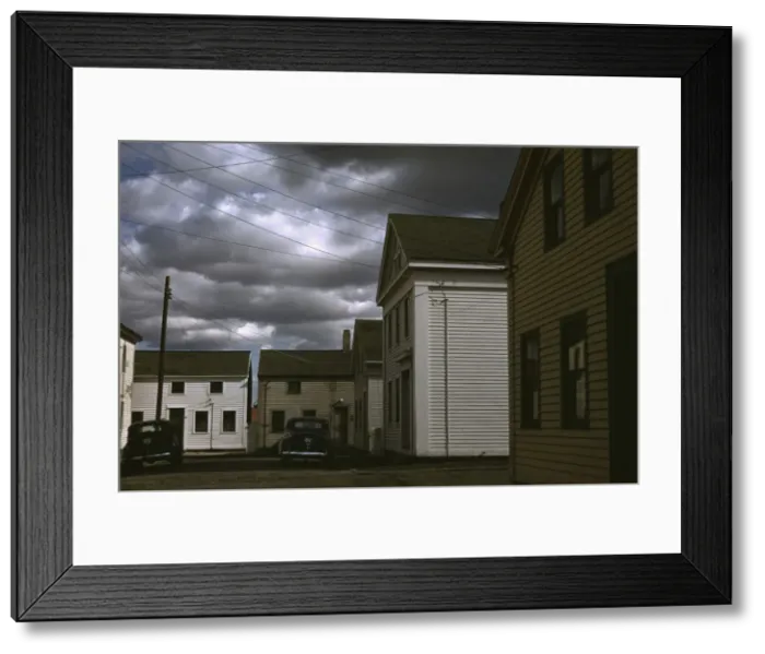 Framed Print : A square with old houses in an old fishing village, Stonington, Conn. 1940. Creator: Jack Delano Framed Print : A square with old houses in an old fishing village, Stonington, Conn. 1940. Creator: Jack Delano