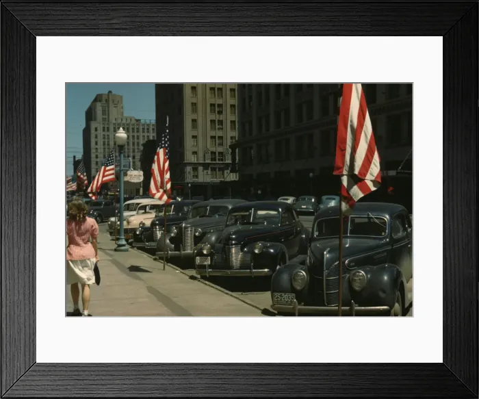 Framed Print : Lincoln, Nebraska, 1942. Creator: John Vachon Framed Print : Lincoln, Nebraska, 1942. Creator: John Vachon