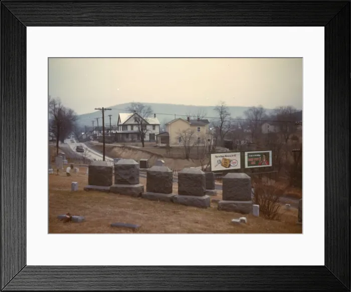 Framed Print : Cemetery at edge of Romney, West Va. 1942. Creator: John Vachon Framed Print : Cemetery at edge of Romney, West Va. 1942. Creator: John Vachon