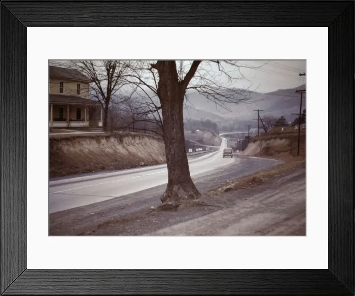 Framed Print : Road out of Romney, West Va. 1942 or 1943. Creator: John Vachon Framed Print : Road out of Romney, West Va. 1942 or 1943. Creator: John Vachon