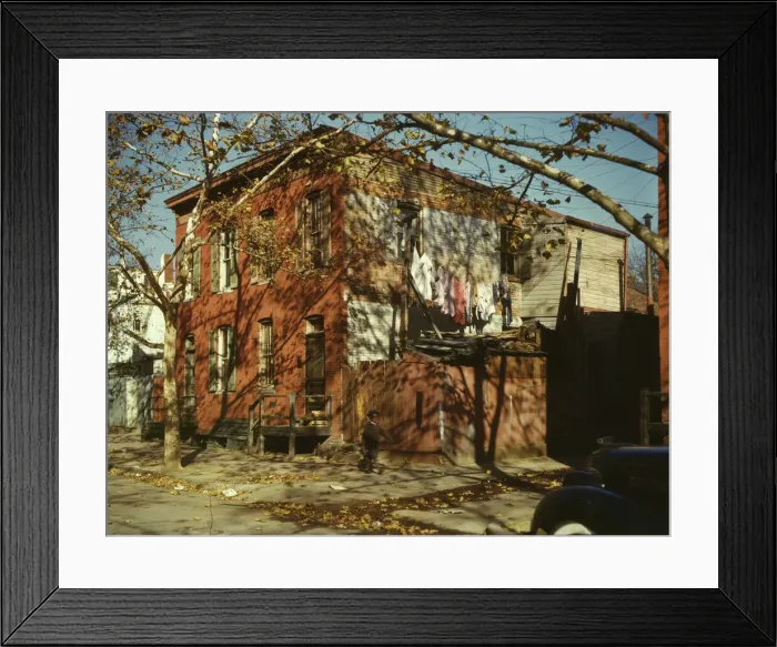 Framed Print : House in Washington, D. C. ?, between 1941 and 1942. Creator: Louise Rosskam Framed Print : House in Washington, D. C. ?, between 1941 and 1942. Creator: Louise Rosskam