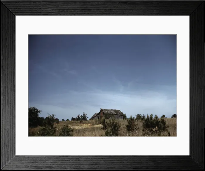 Framed Print : Cabin in southern U. S. ca. 1940. Creator: Marion Post Wolcott Framed Print : Cabin in southern U. S. ca. 1940. Creator: Marion Post Wolcott