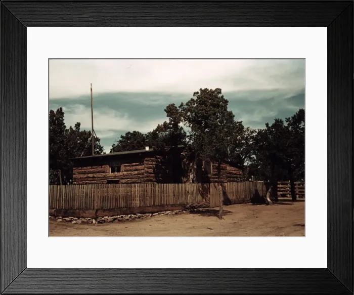 Framed Print : Home of Jim Norris, homesteader, Pie Town, New Mexico, 1940. Creator: Russell Lee Framed Print : Home of Jim Norris, homesteader, Pie Town, New Mexico, 1940. Creator: Russell Lee