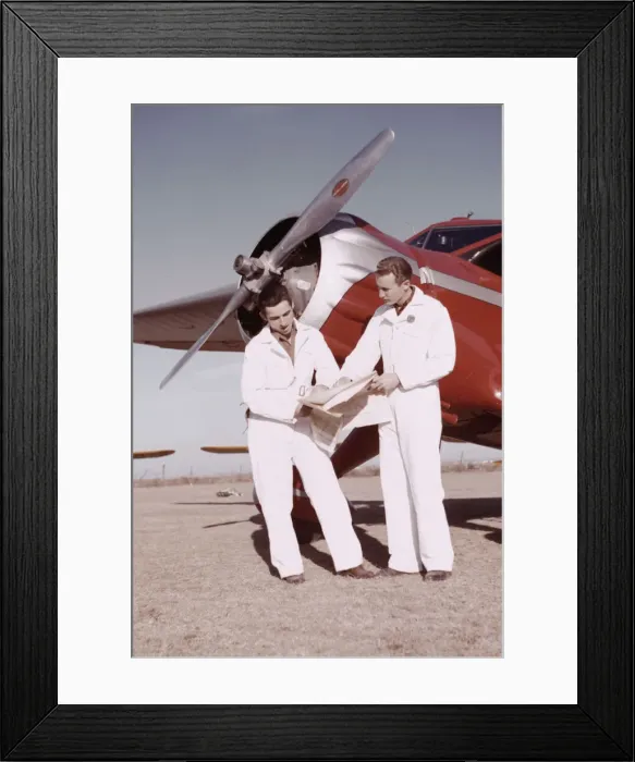 Framed Print : Student pilots, Meacham Field, Fort Worth, Tex. 1942. Creator: Arthur Rothstein Framed Print : Student pilots, Meacham Field, Fort Worth, Tex. 1942. Creator: Arthur Rothstein