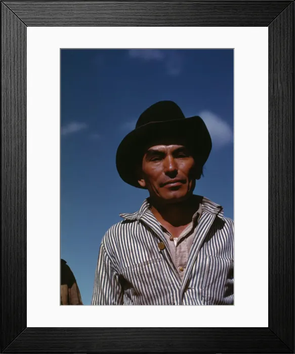 Framed Print : Migratory worker, FSA... camp, Robstown, Tex. 1942. Creator: Arthur Rothstein
