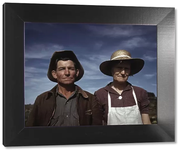 Jim Norris and wife, homesteaders, Pie Town, New Mexico, 1940. Creator: Russell Lee